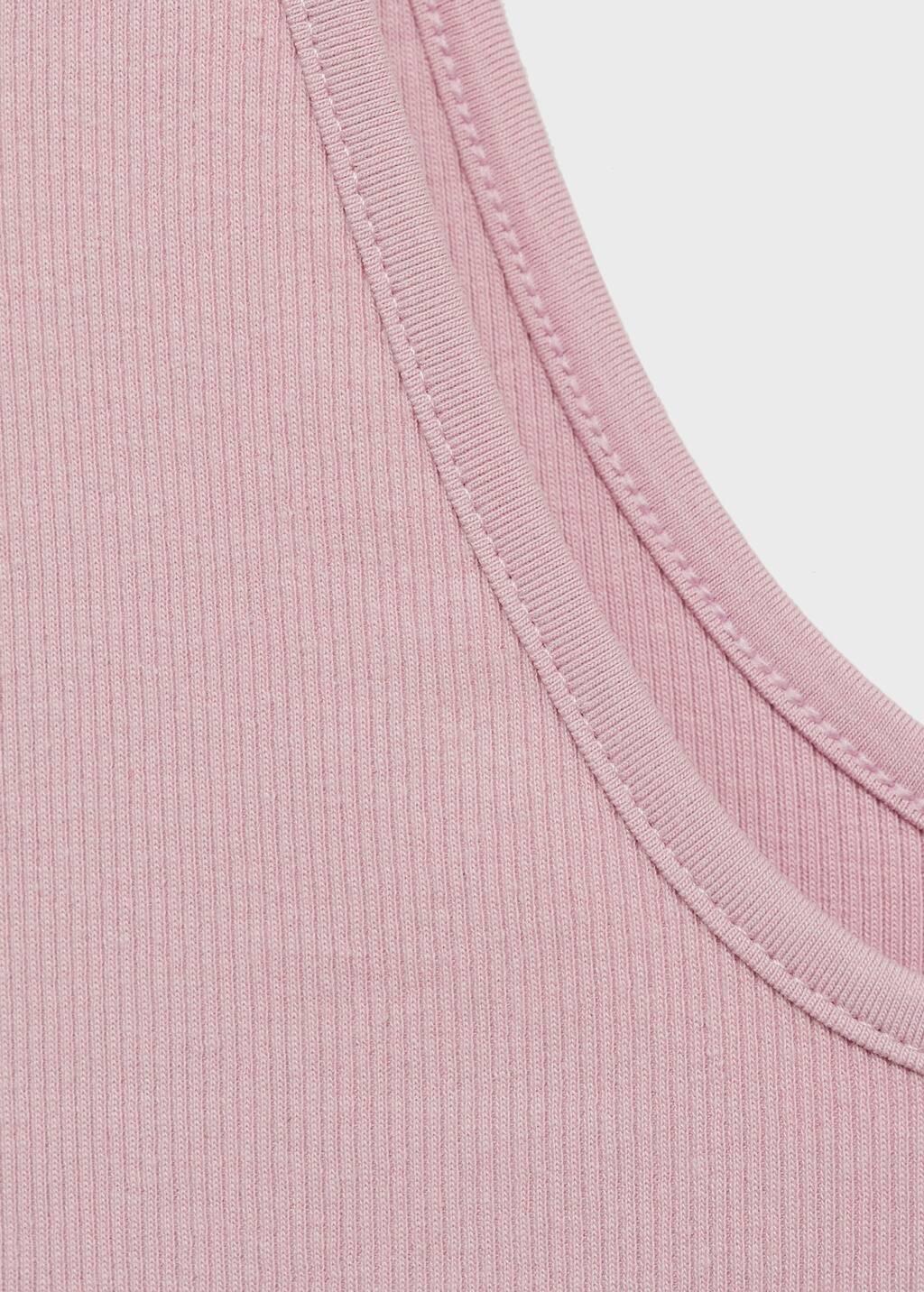Pink Cotton Top With Wide Straps, , large image number 1