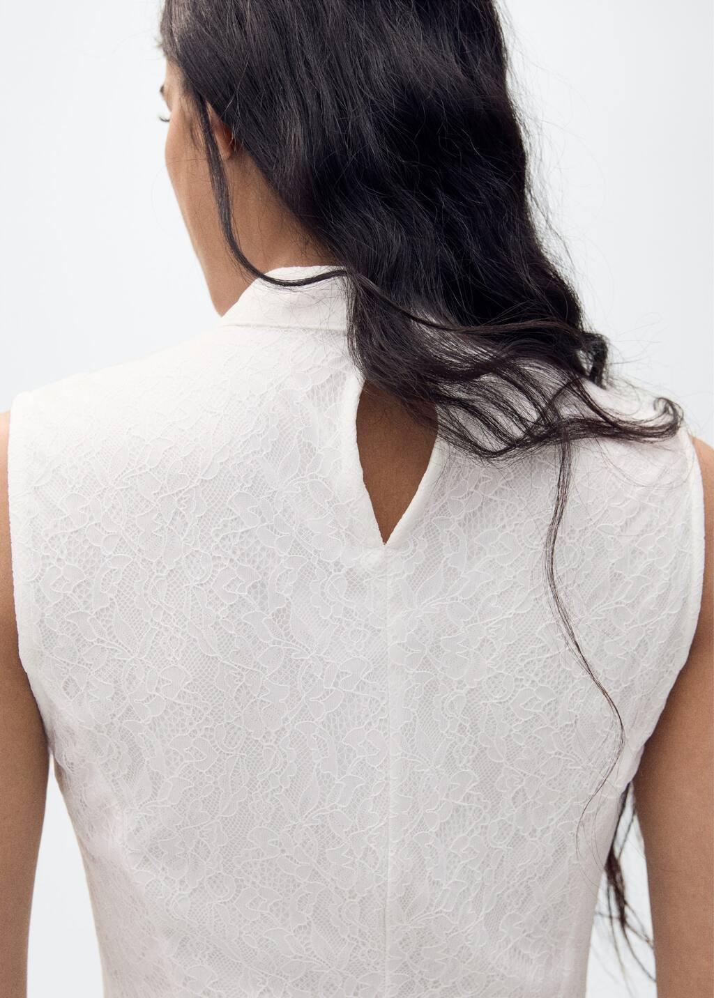 White Textured Sheath Maxi Dress, , large image number 2