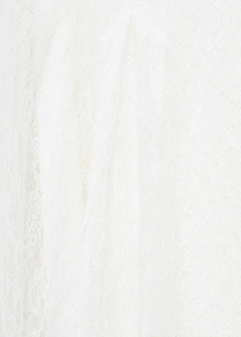 White Textured Sheath Maxi Dress, , large image number 4