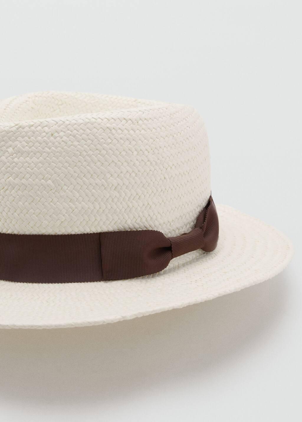 NATURAL WHITE Natural fiber bow hat, 0201_02, large image number 1