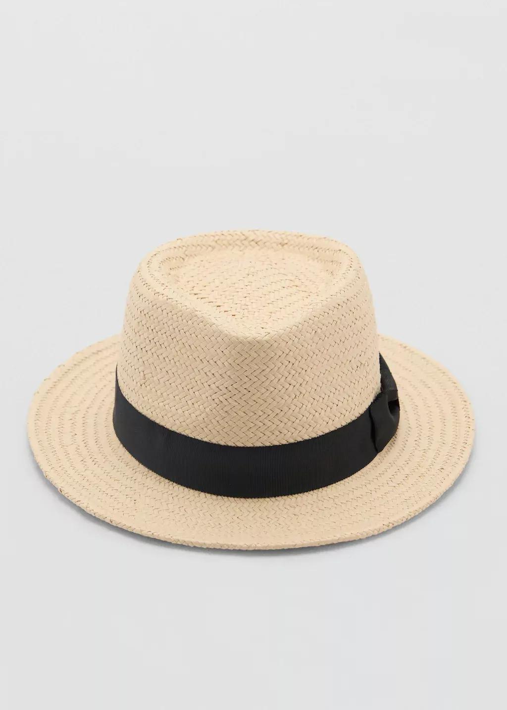 LIGHT BEIGE Natural fiber bow hat, 0201_08, large image number 0