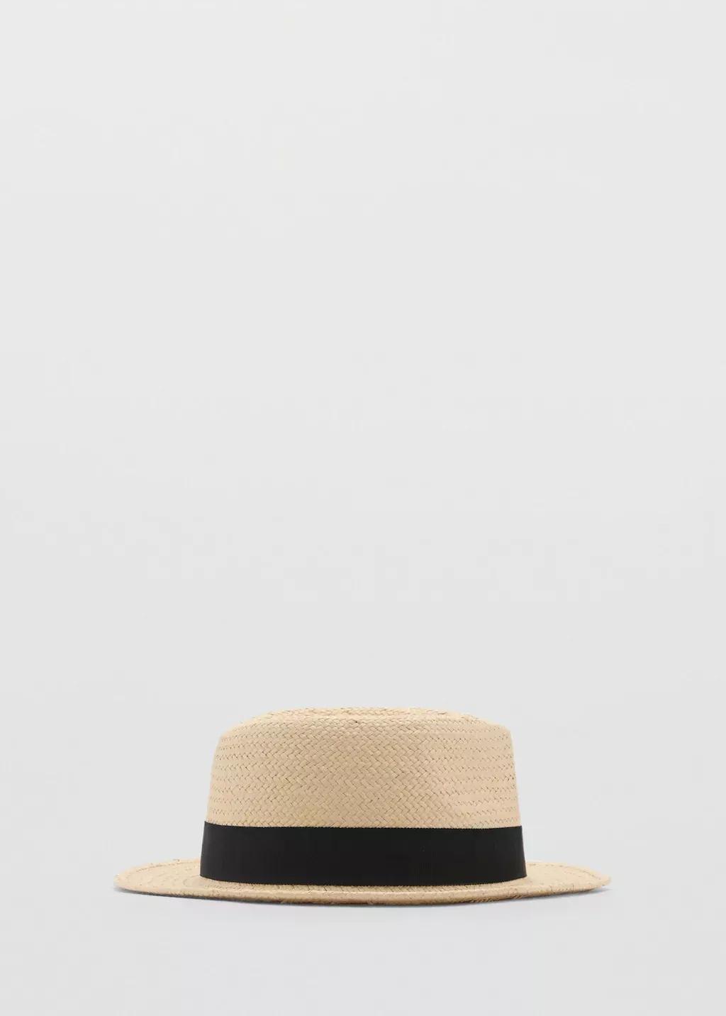 LIGHT BEIGE Natural fiber bow hat, 0201_08, large image number 4
