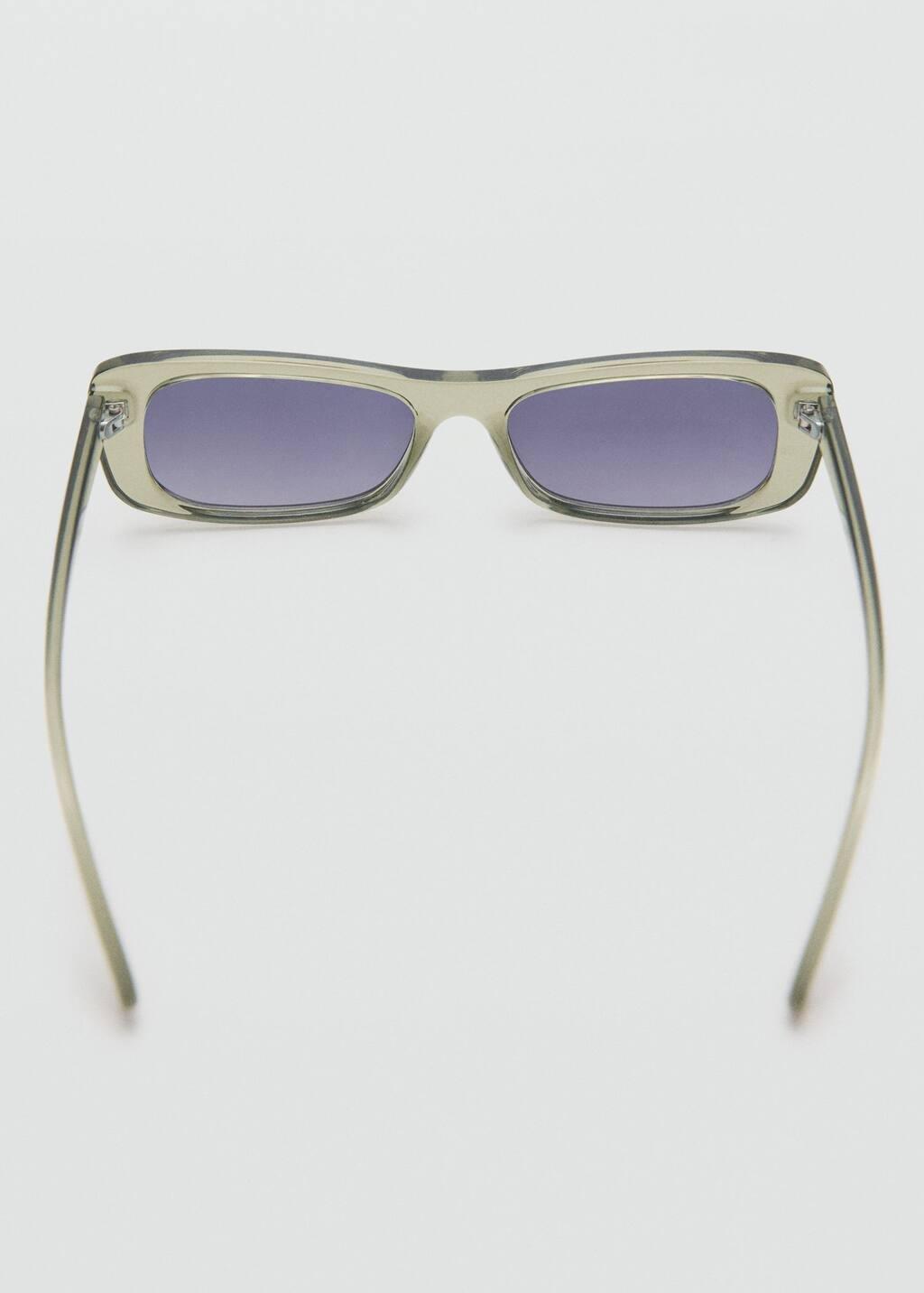 Green Squared Frame Sunglasses, Green, large image number 1