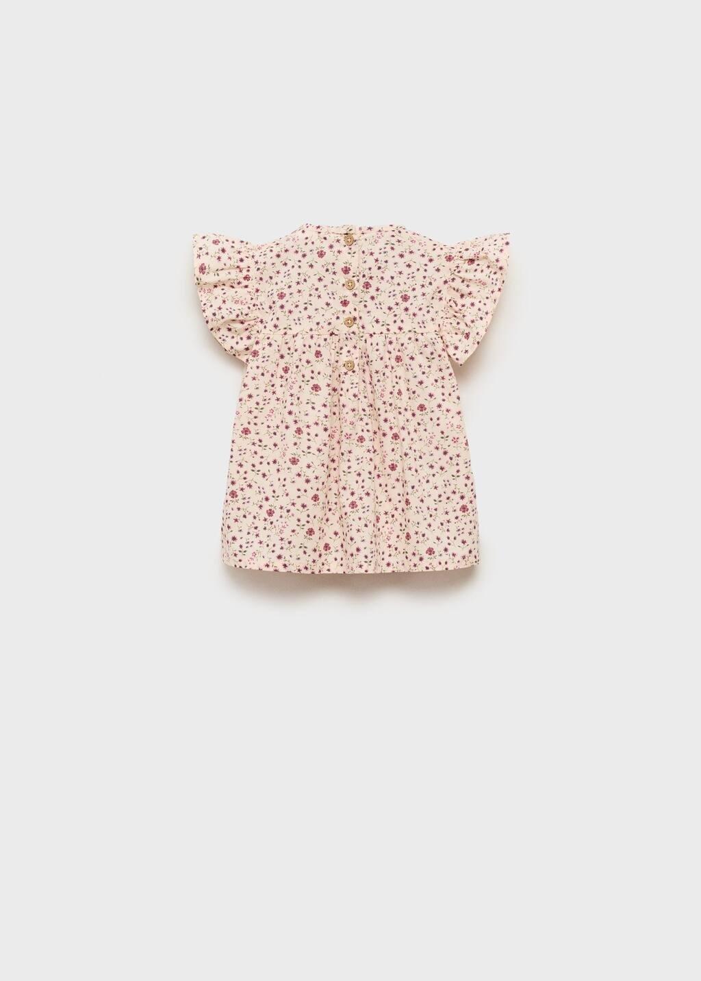 PINK Floral-print blouse with ruffles, Baby Girl, , large image number 1
