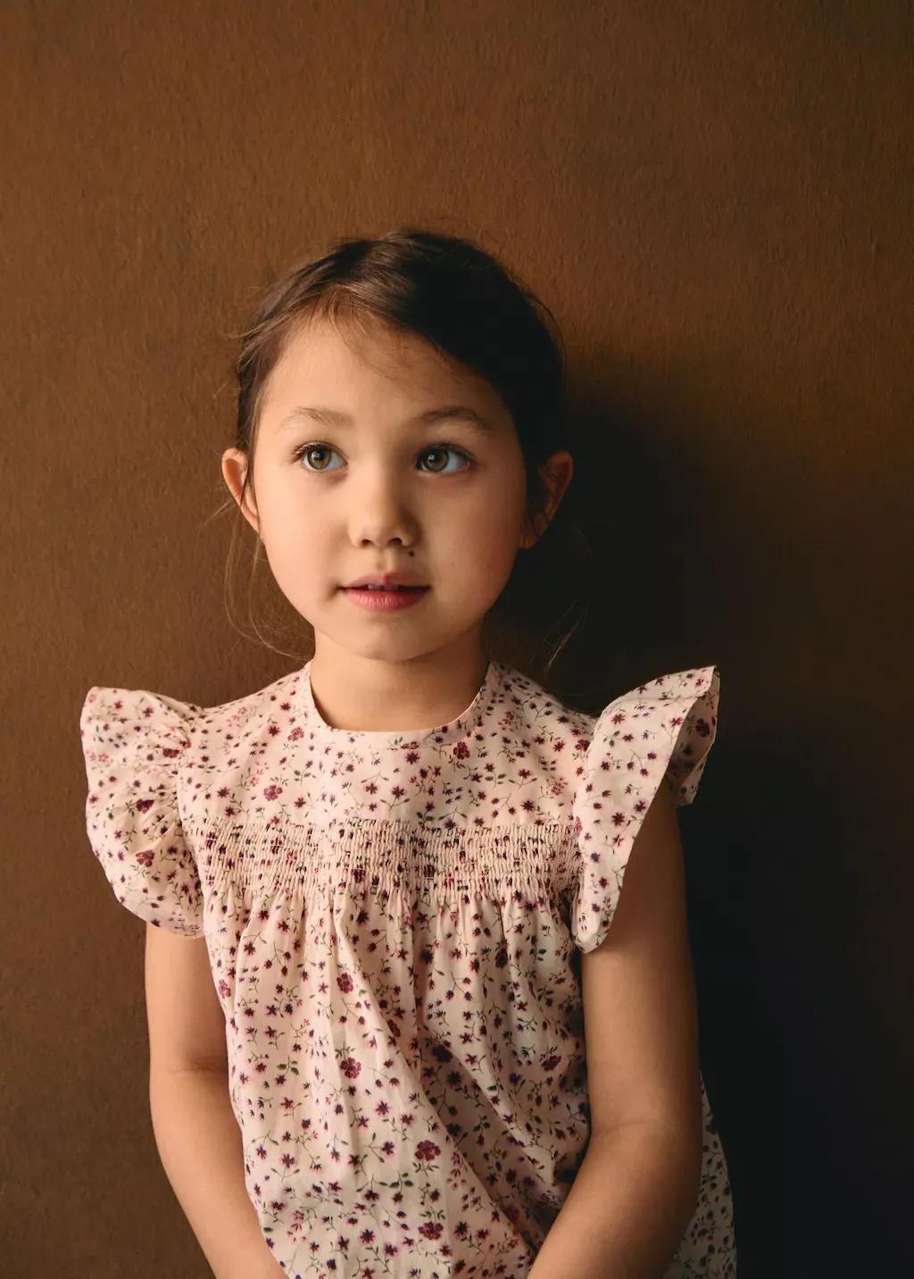 PINK Floral-print blouse with ruffles, Baby Girl, , large image number 3