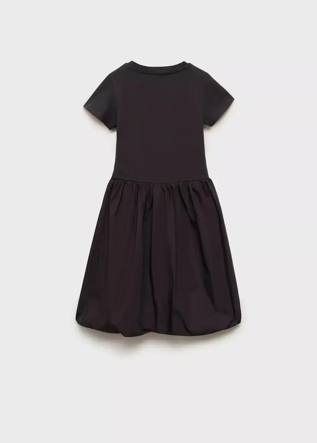 CHARCOAL Ballon skirt dress, Kids Girl, , large image number 2