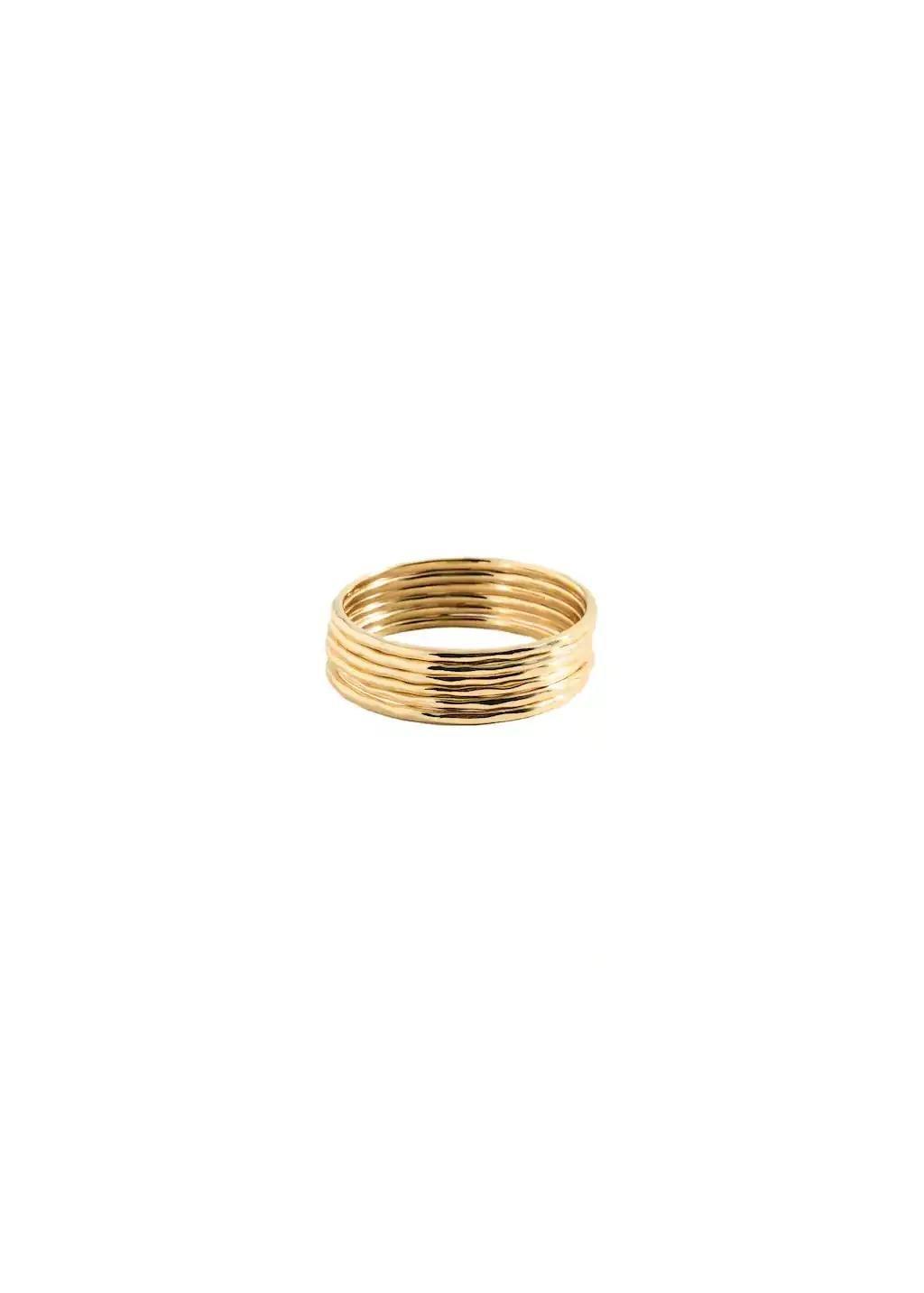 Gold Rigid Bracelets Set, 0201_OR, large image number 2