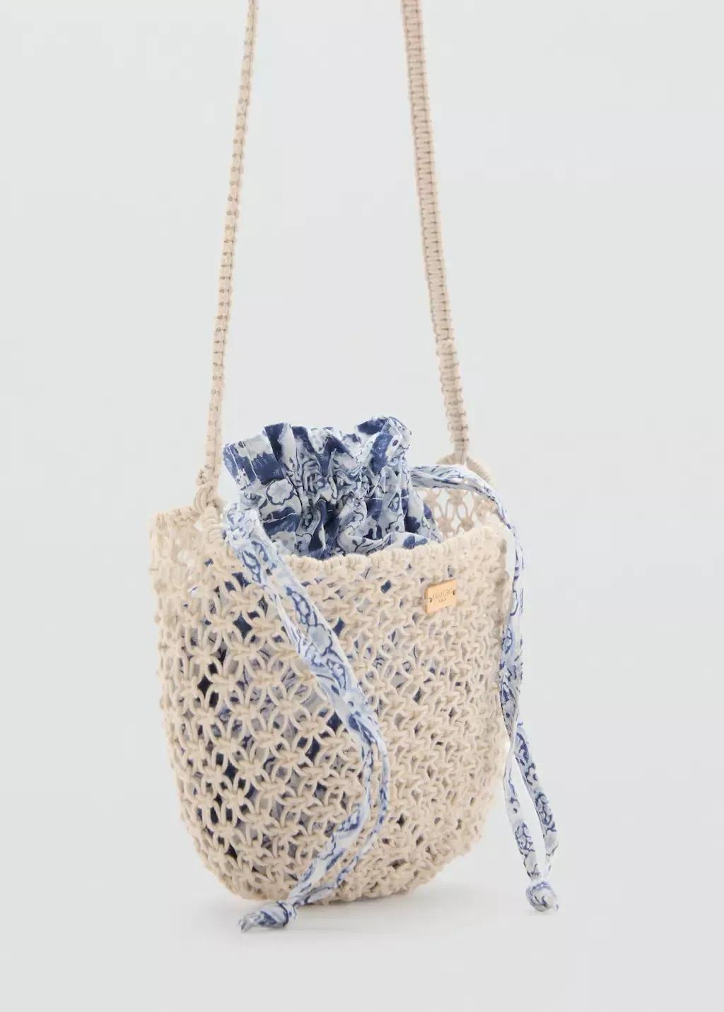 Brown Lt Pastel Sack Bag, Kids Girl, Light Pastel Brown, large image number 0