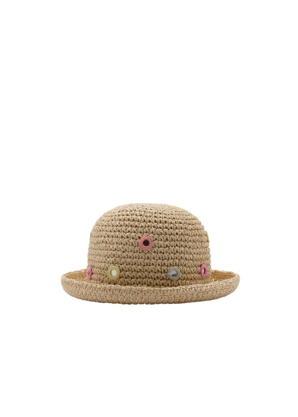 Brown Lt Pastel Natural Fibre Hat, Baby Girl, , large image number 2