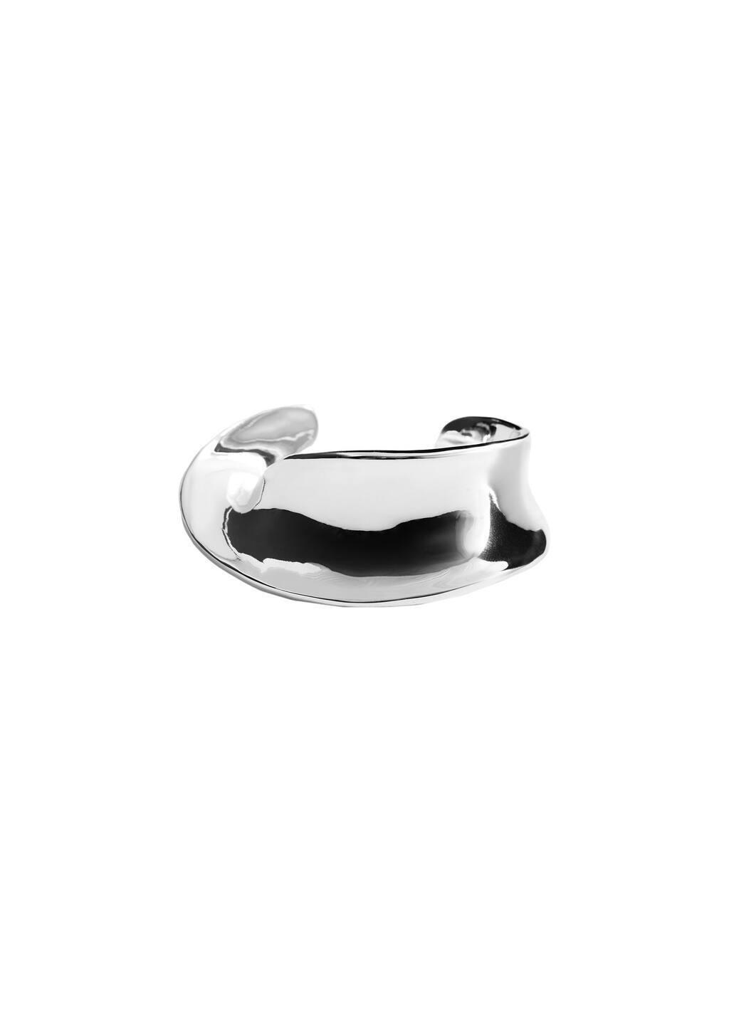 Silver Rigid Twisted Bracelet, Silver, large image number 2