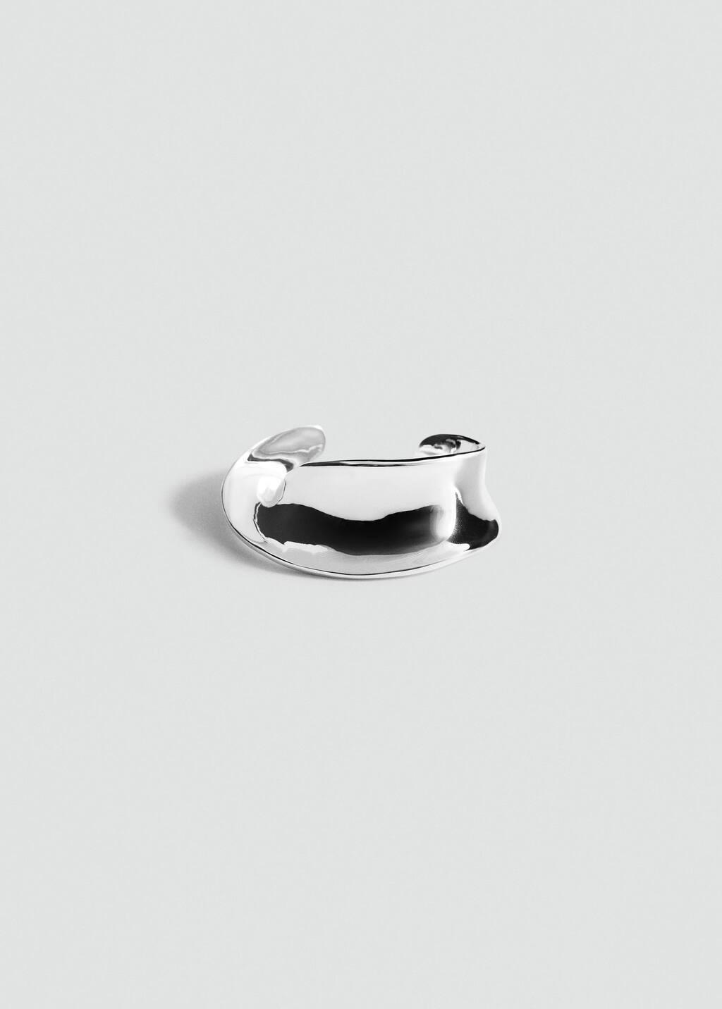 Silver Rigid Twisted Bracelet, Silver, large image number 4