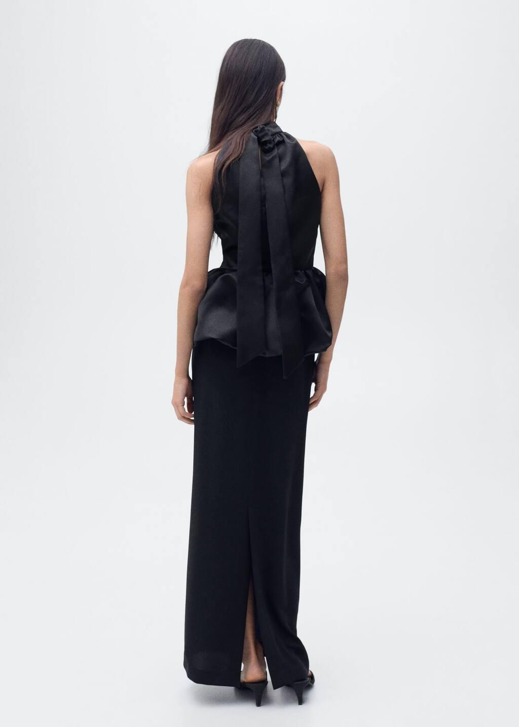 Draped-waist Frills Ruffle Skirt, , large image number 4
