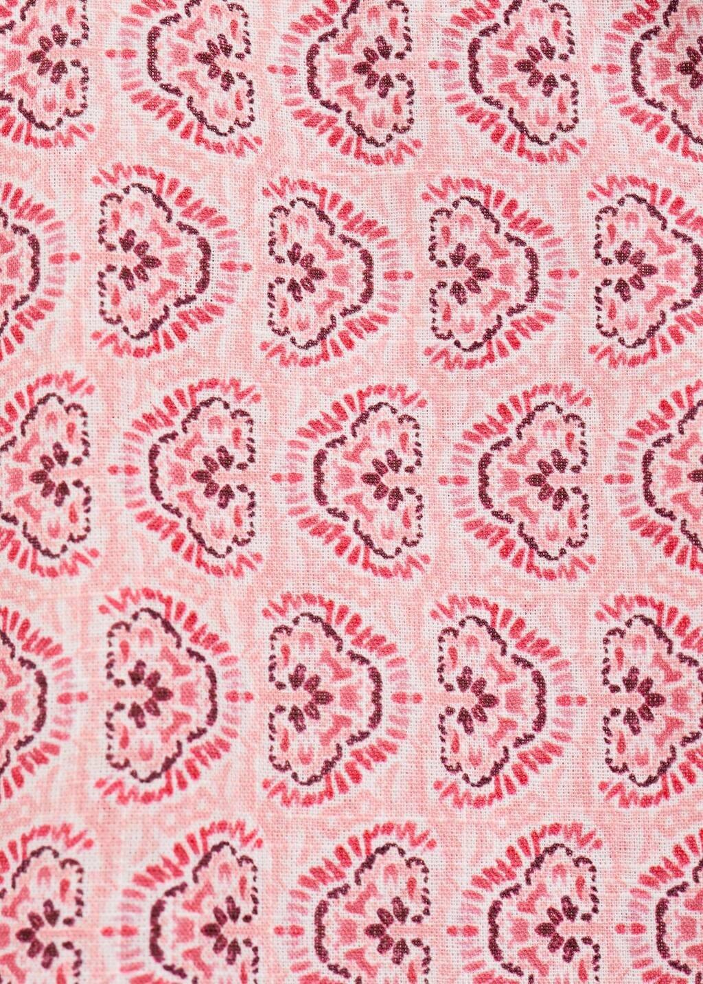 Pink Buttoned Printed Blouse, Kids Girl, , large image number 1