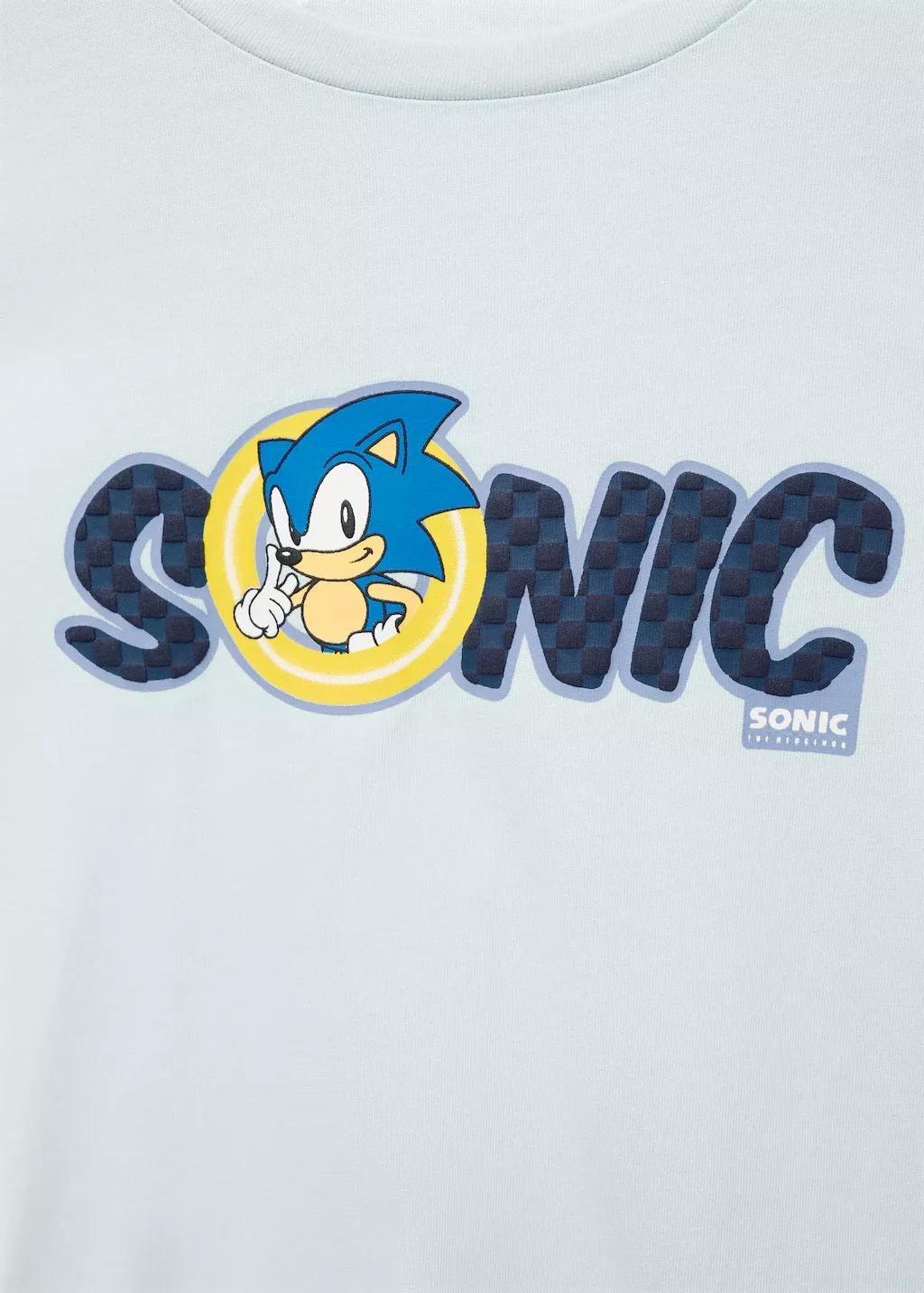 Turquoise Sonic Long Pyjamas, Kids Boy, , large image number 2