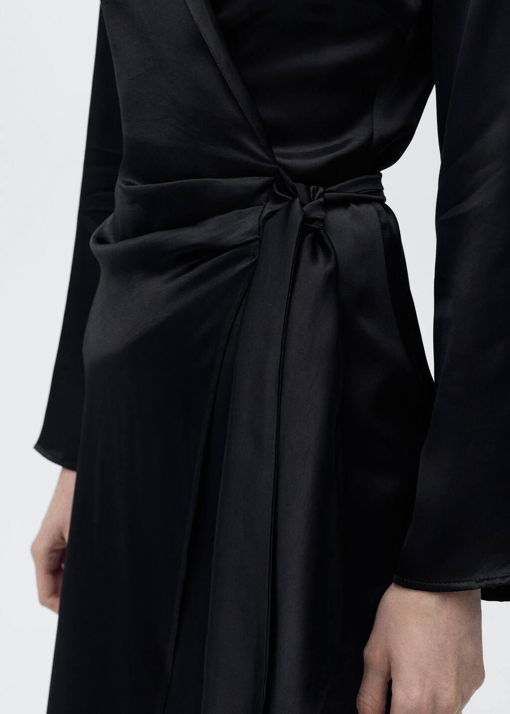 Black Textured Blazer Midi Dress, , large image number 3