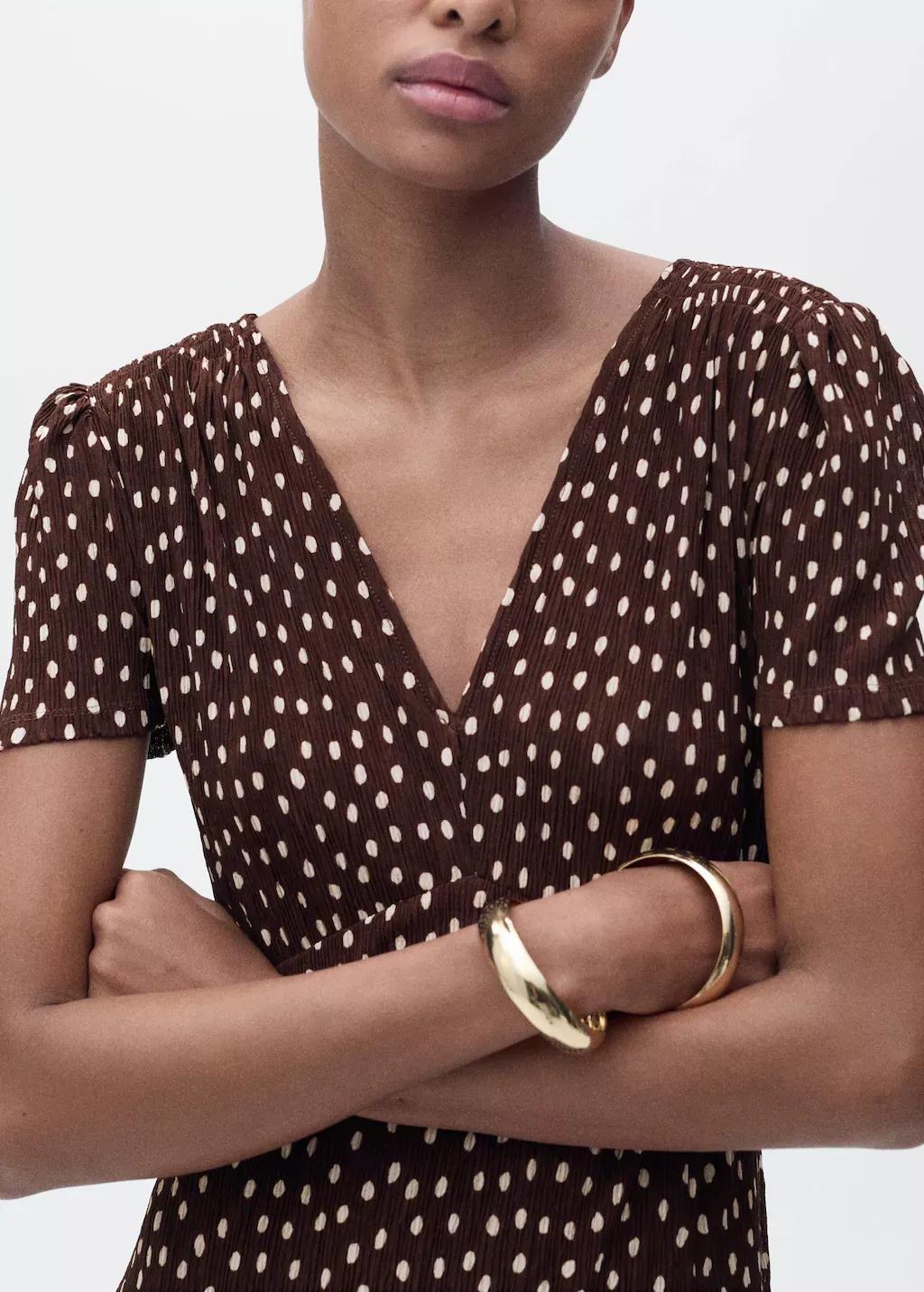 Brown Printed Midi Dress, , large image number 2