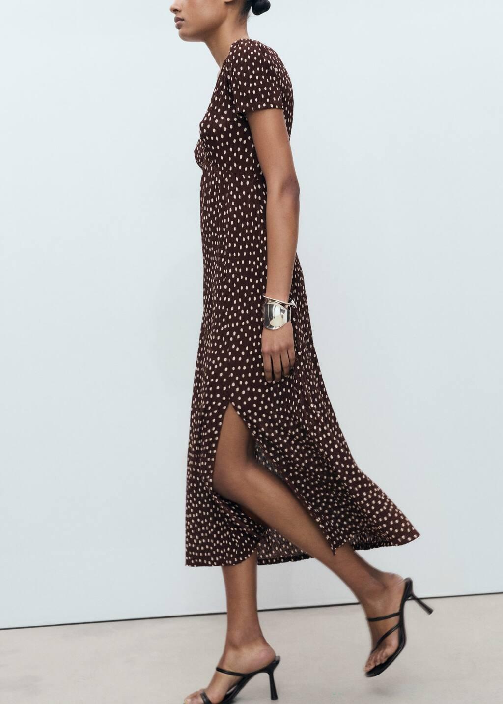 Brown Printed Midi Dress, , large image number 8