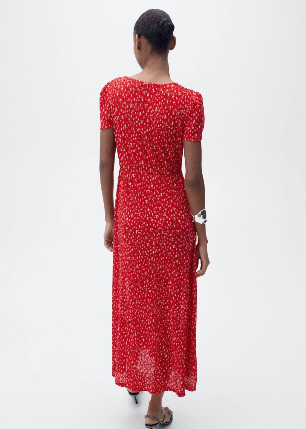 Red Printed Midi Dress, , large image number 6