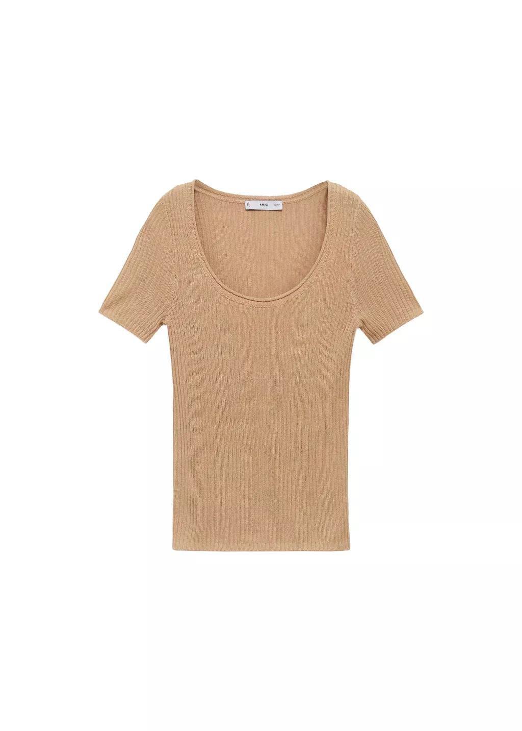 Brown Linen-Blend Knitted Sweater, , large image number 3