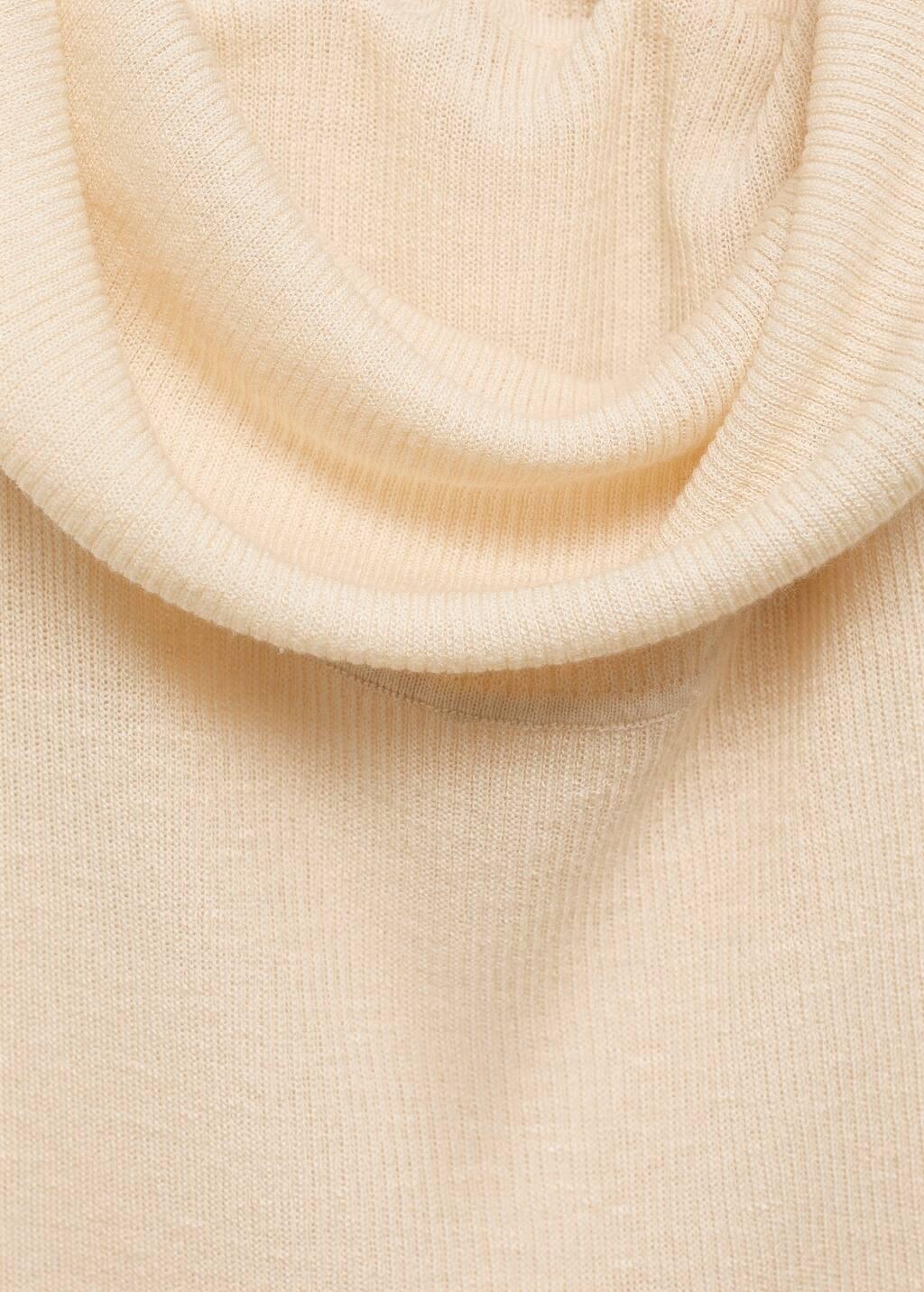 LT PASTEL GREY Knitted top with draped neck, , large image number 2