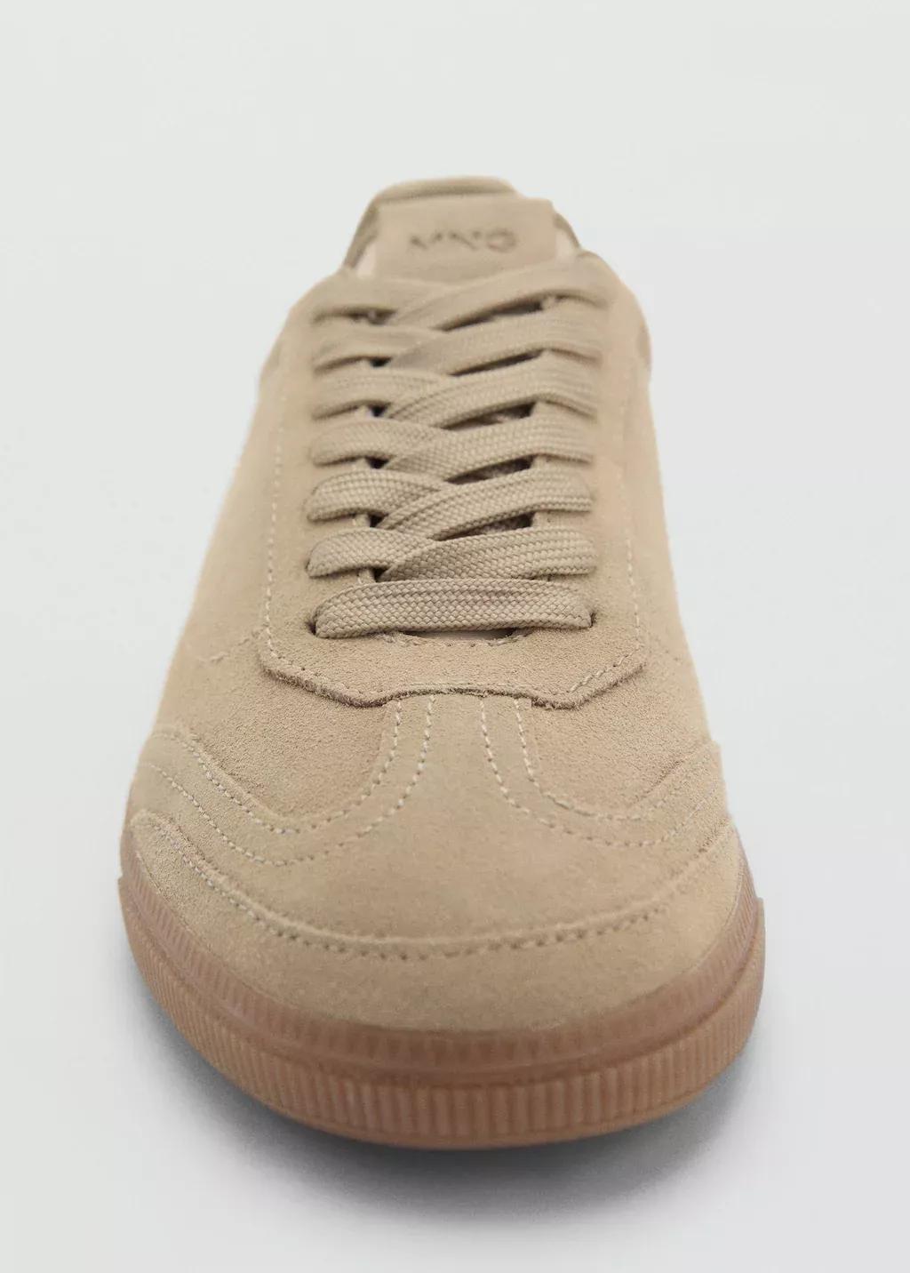 Brown Lt Pastel Suede Trainers, , large image number 1