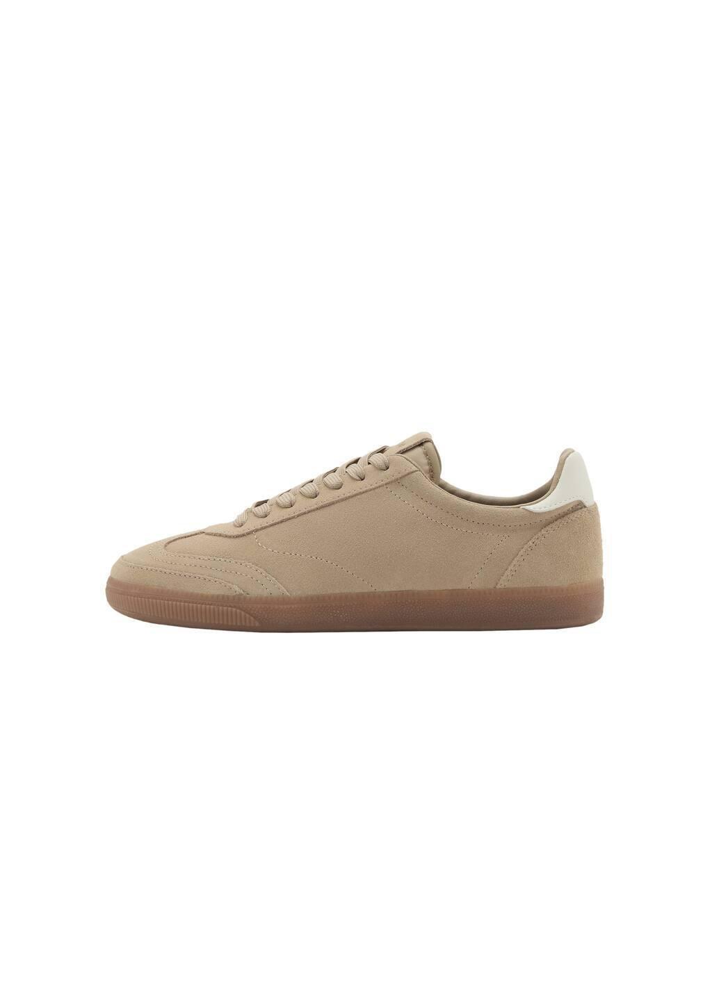 Brown Lt Pastel Suede Trainers, , large image number 3