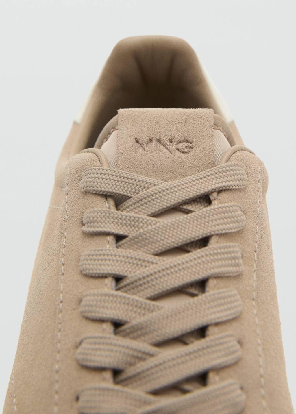 Brown Lt Pastel Suede Trainers, , large image number 4