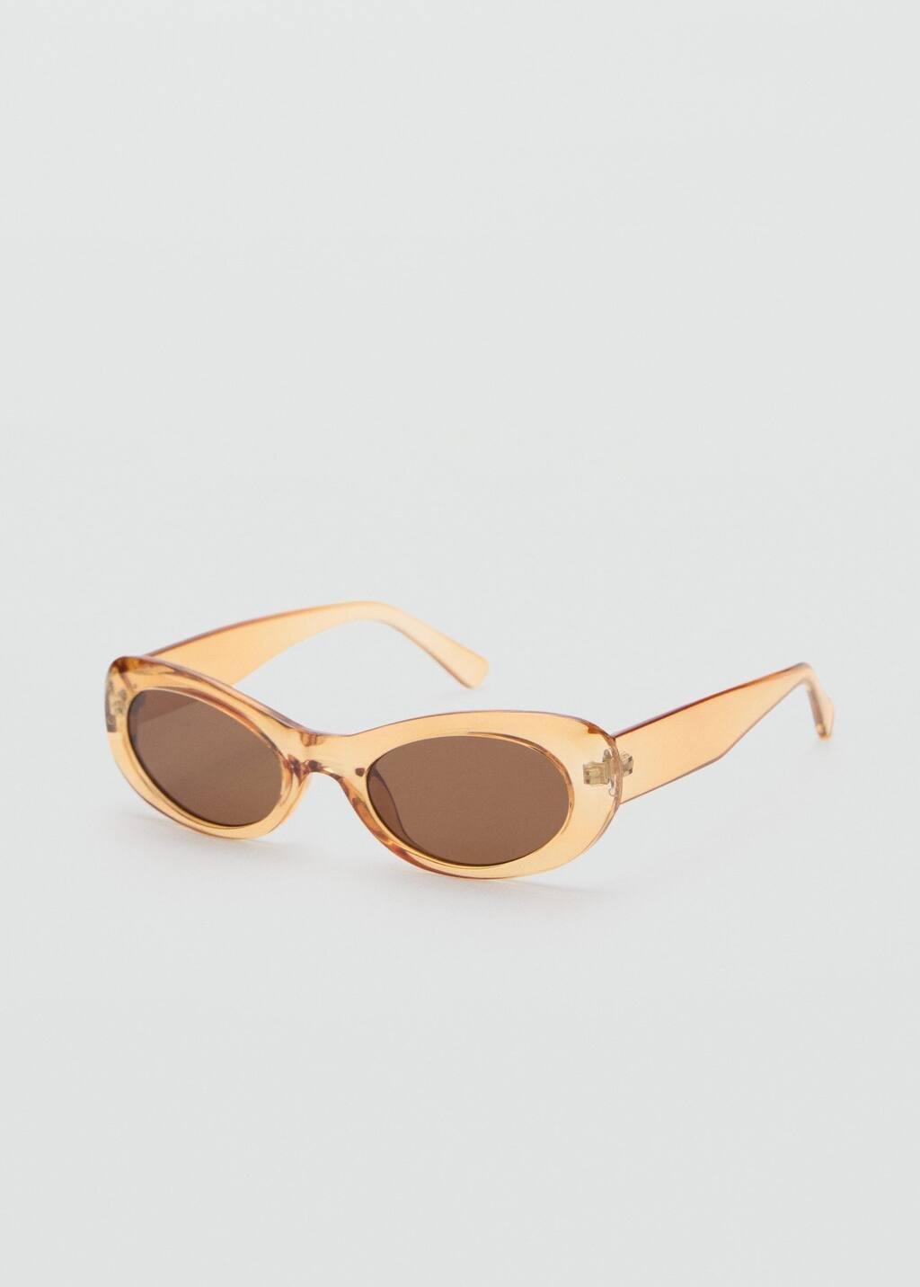 Yellow Oval Frame Sunglasses, 0201_11, large image number 0