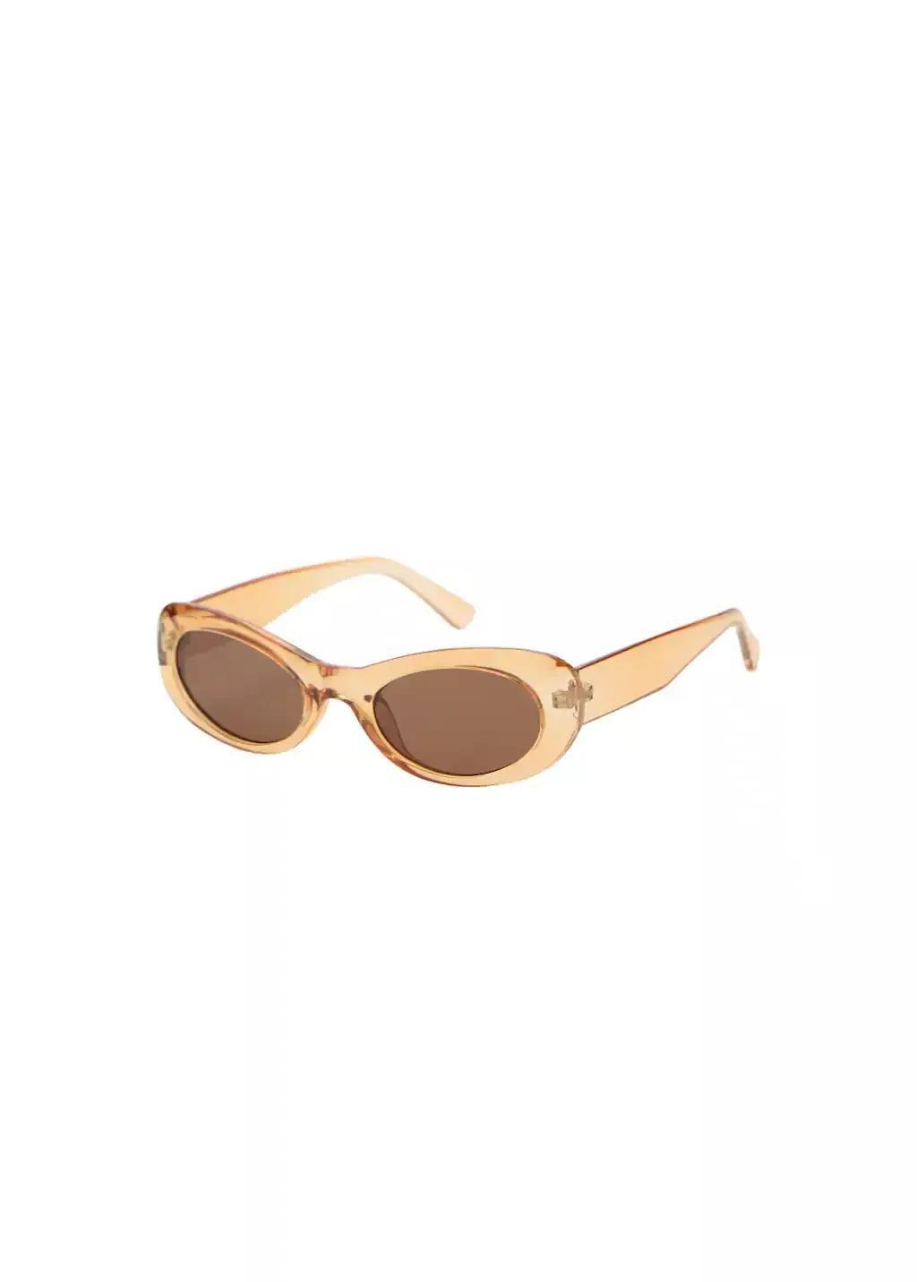 Yellow Oval Frame Sunglasses, 0201_11, large image number 3