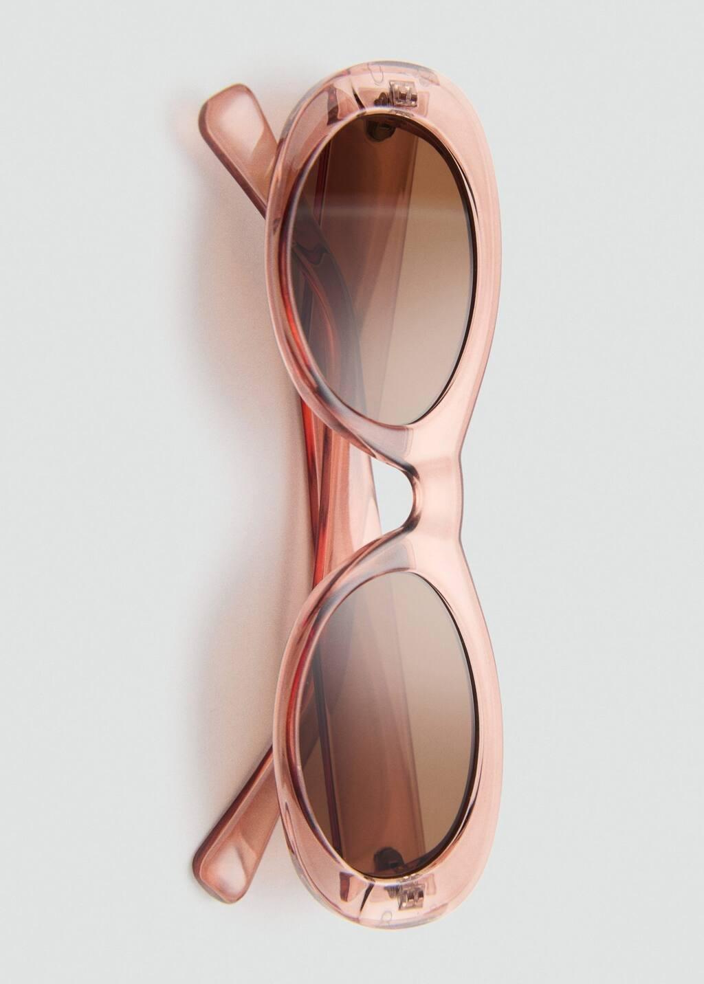 Orange Lt Pastel Oval Frame Sunglasses, 0201_26, large image number 2