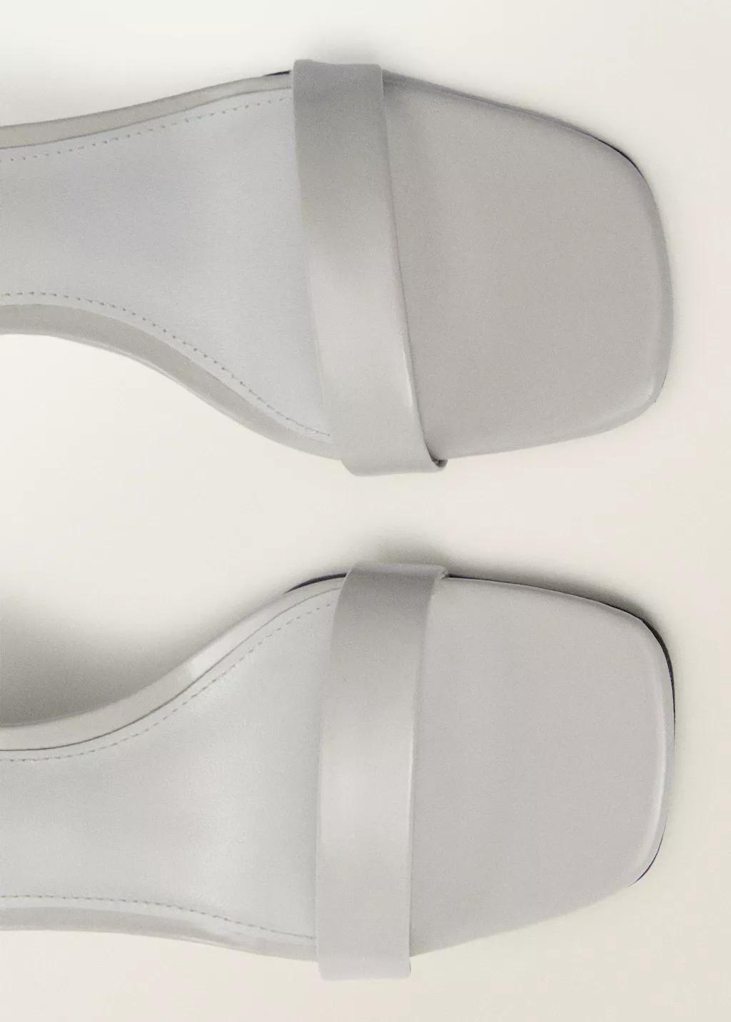 White Leather Wedge-Heel Sandals, , large image number 3