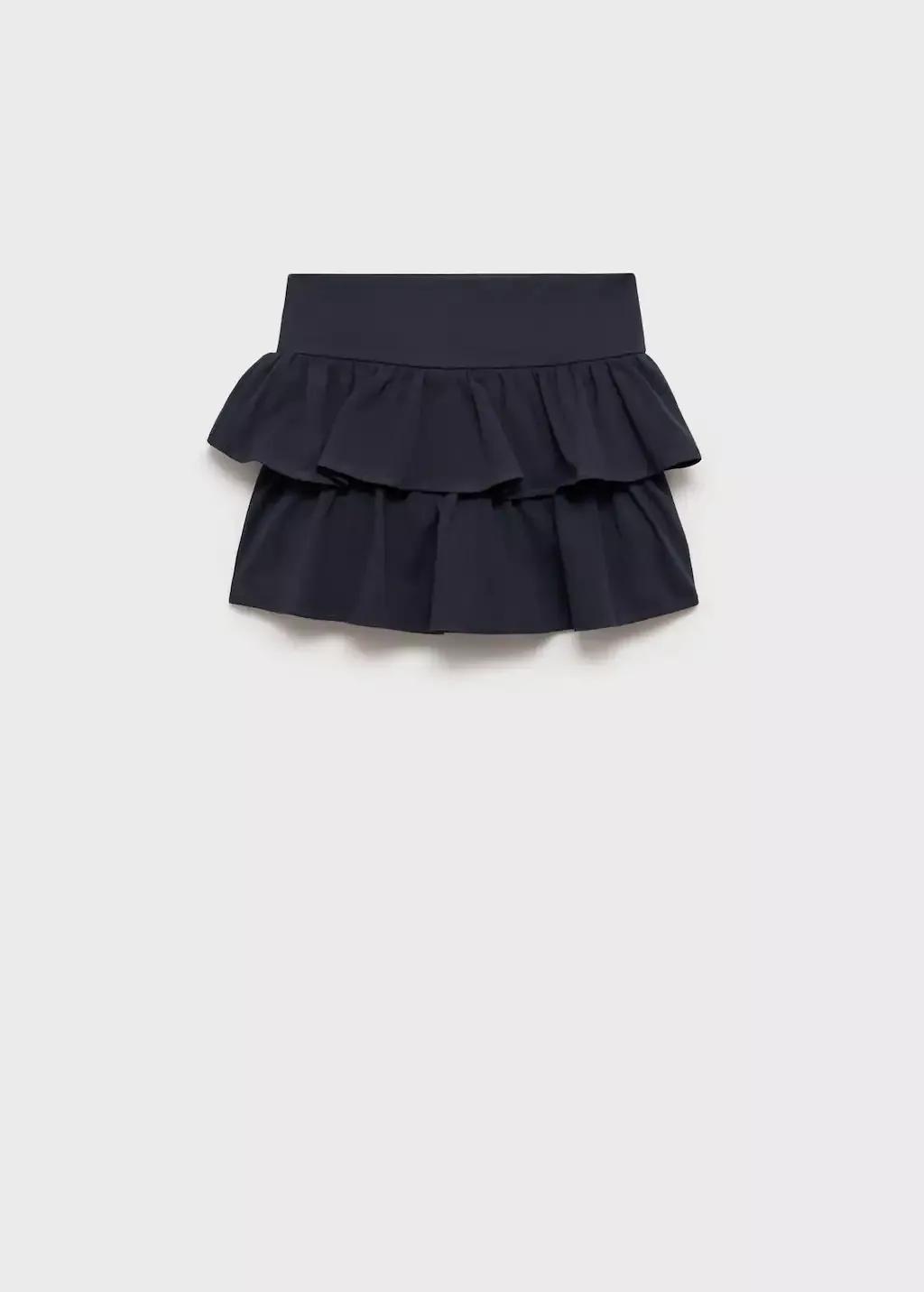 NAVY Ruffled trouser skirt, Kids Girl, , large image number 1