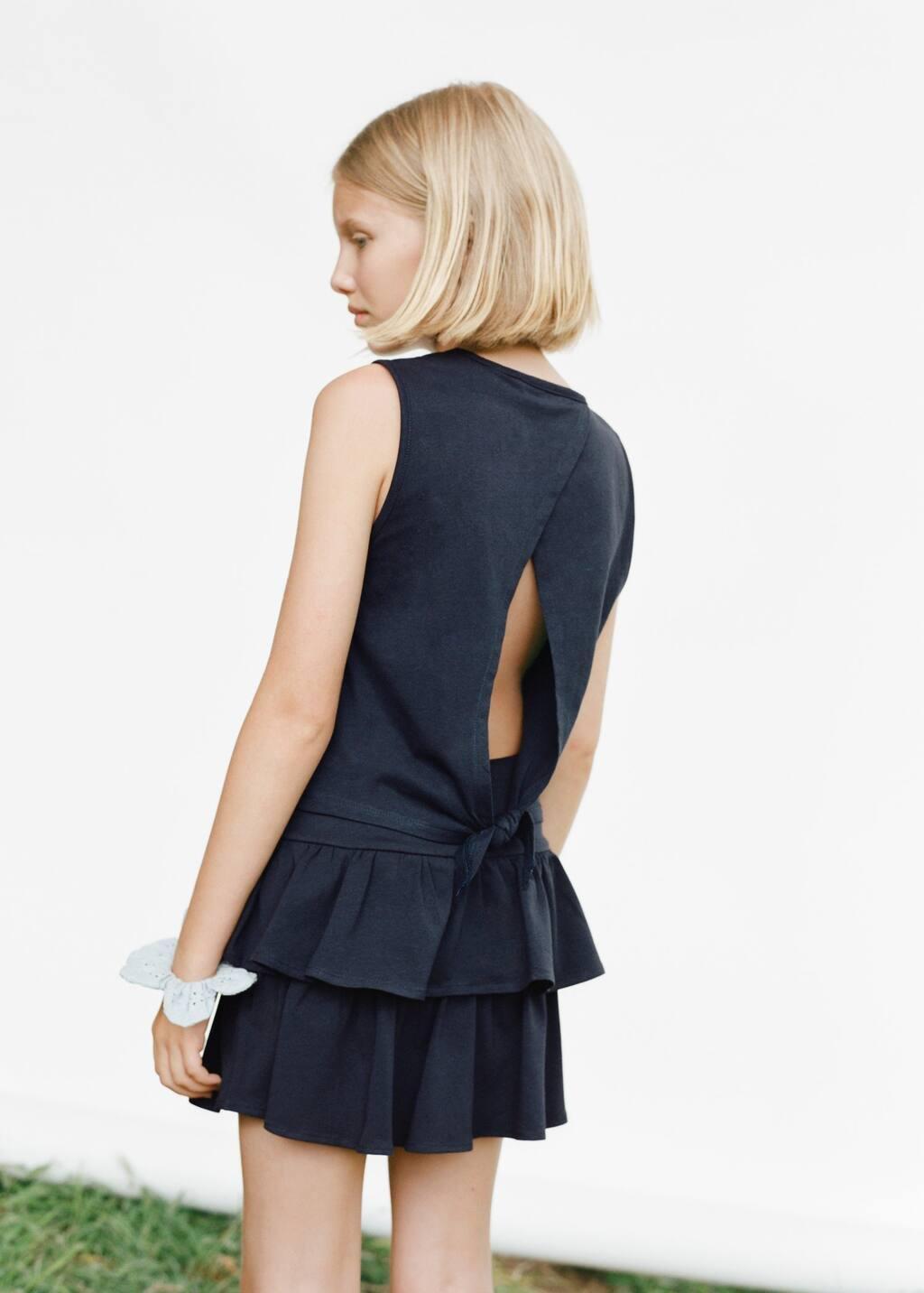 NAVY Ruffled trouser skirt, Kids Girl, , large image number 2