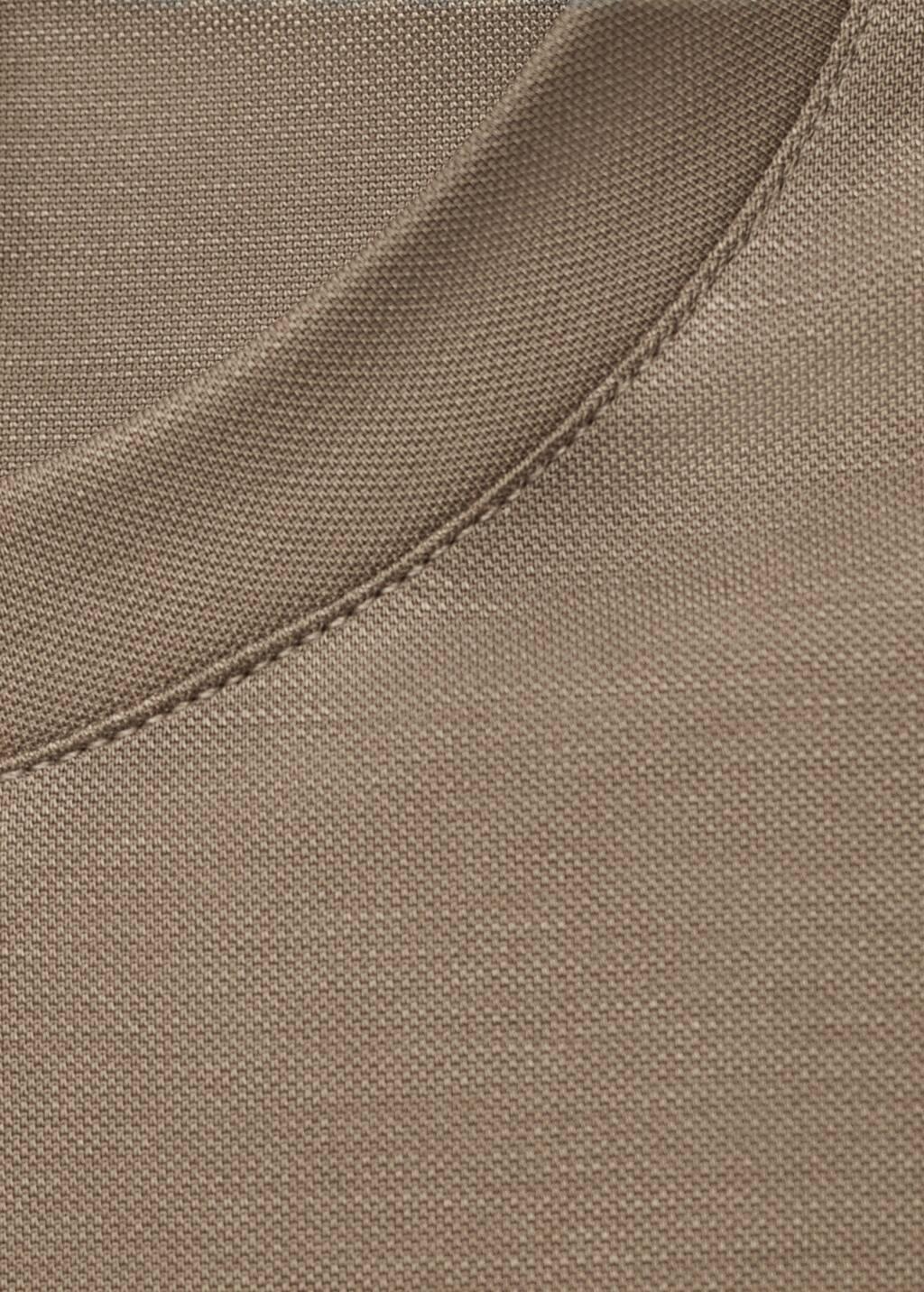 MEDIUM GREY Short-sleeved lyocell t-shirt, , large image number 4
