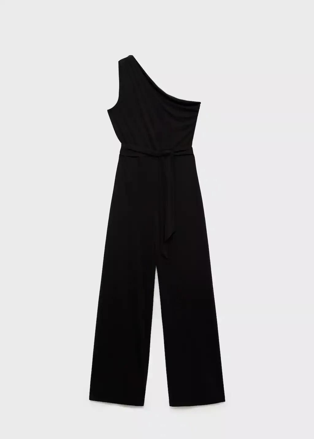 Grey Asymmetric Belt Jumpsuit, , large image number 3