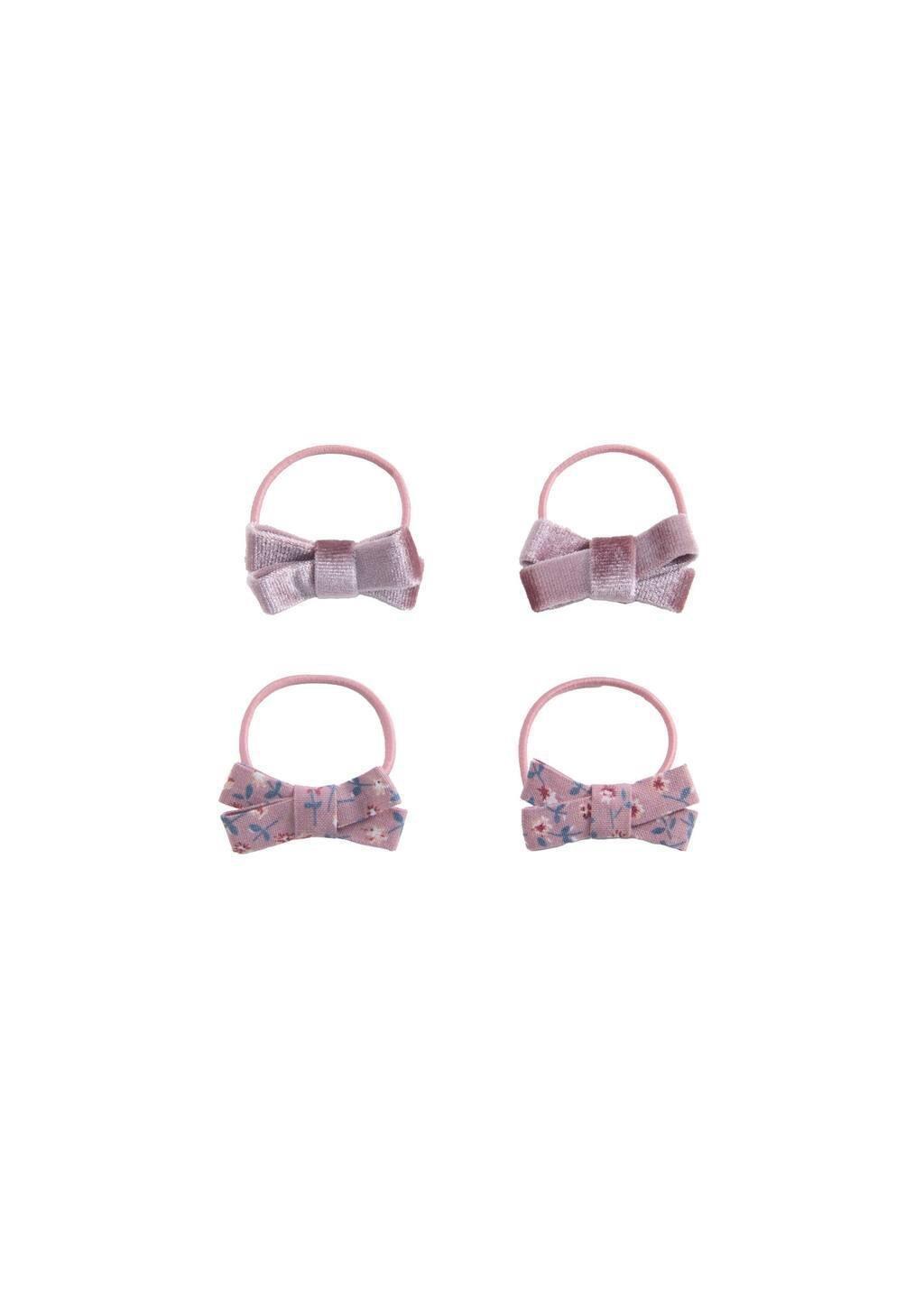 Pink Scrunchies, Pack Of 4, Light-Pastel Pink, large image number 1