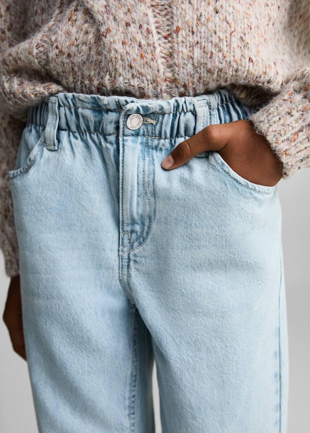 Blue Paper bag Jeans, Kids Girl, , large image number 1