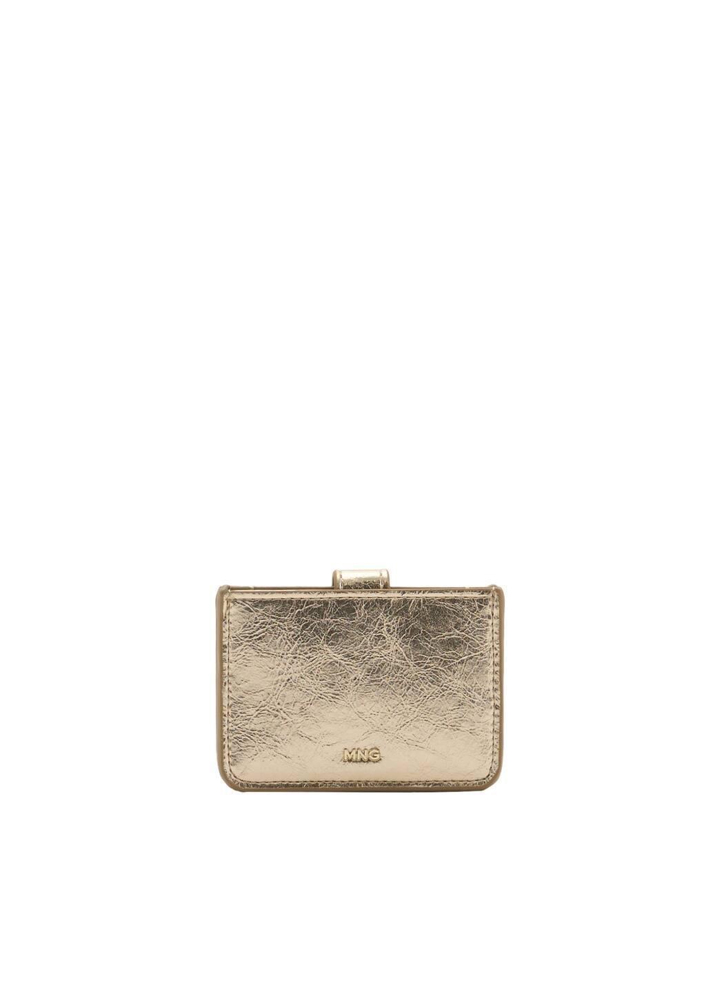 Gold Metallic Cardholder, Gold, large image number 2