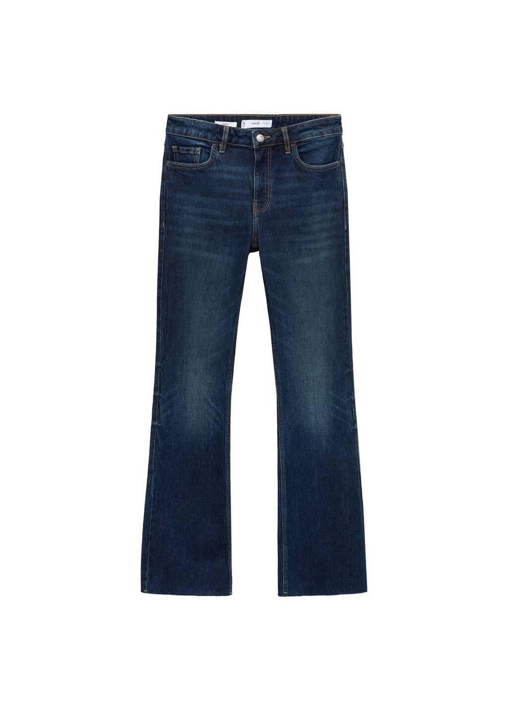 Blue Fiona Flared Mid-Rise Jeans, , large image number 2
