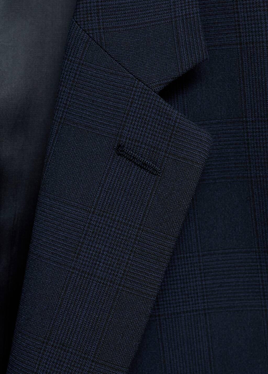 Navy Slim Fit Suit Blazer, , large image number 7