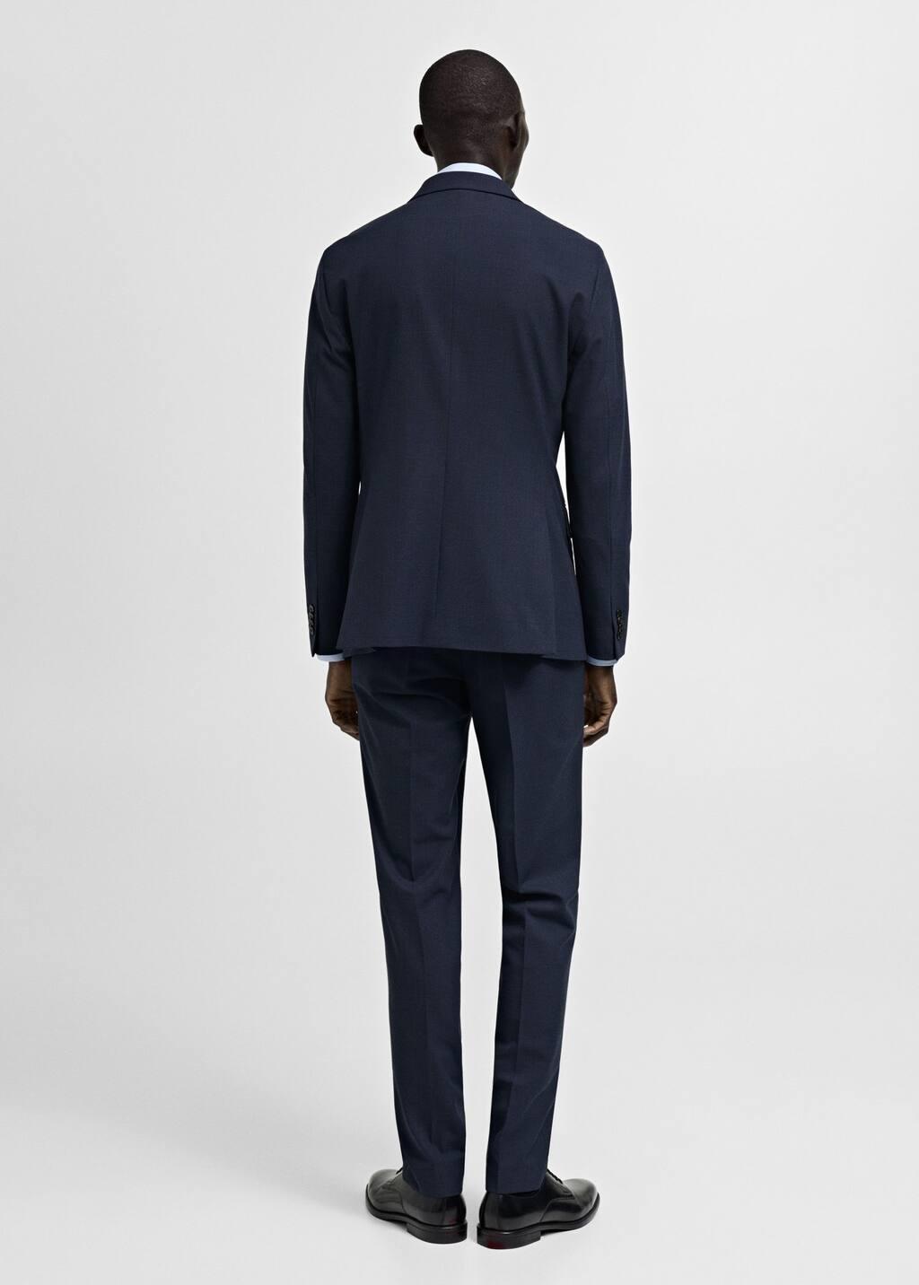 Navy Slim Fit Suit Blazer, , large image number 8