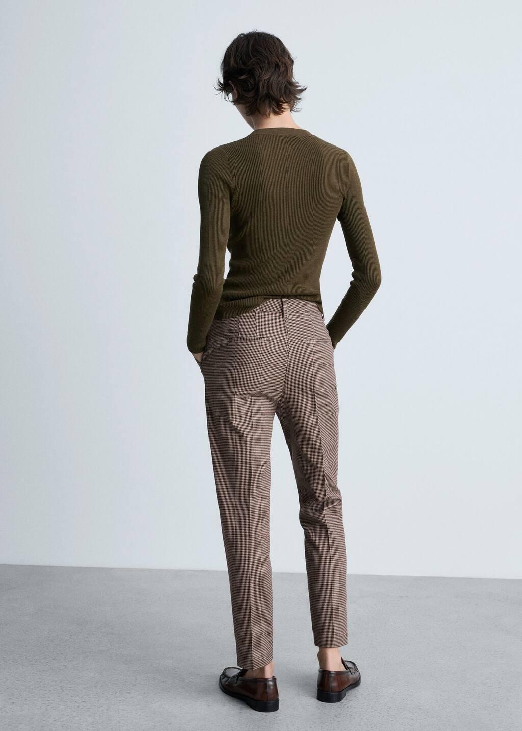 Burgundy Crop Skinny Trousers, , large image number 5