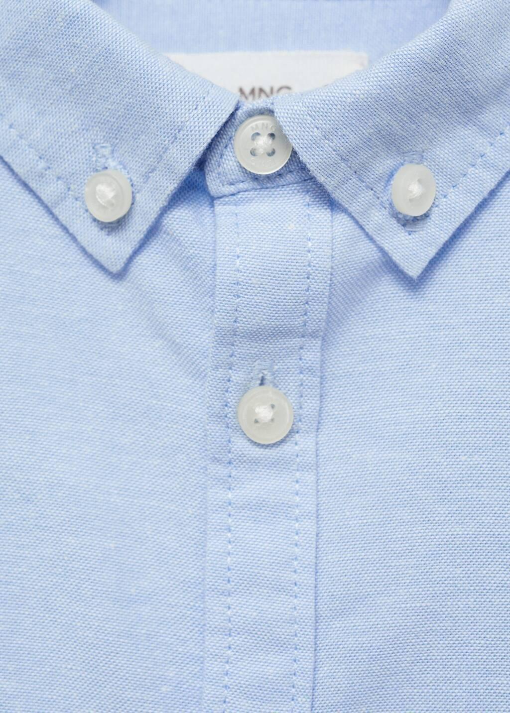 Blue Lt Pastel Oxford Cotton Shirt, Baby Boy, , large image number 1