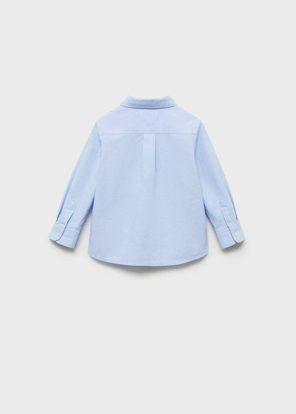 Blue Lt Pastel Oxford Cotton Shirt, Baby Boy, , large image number 2