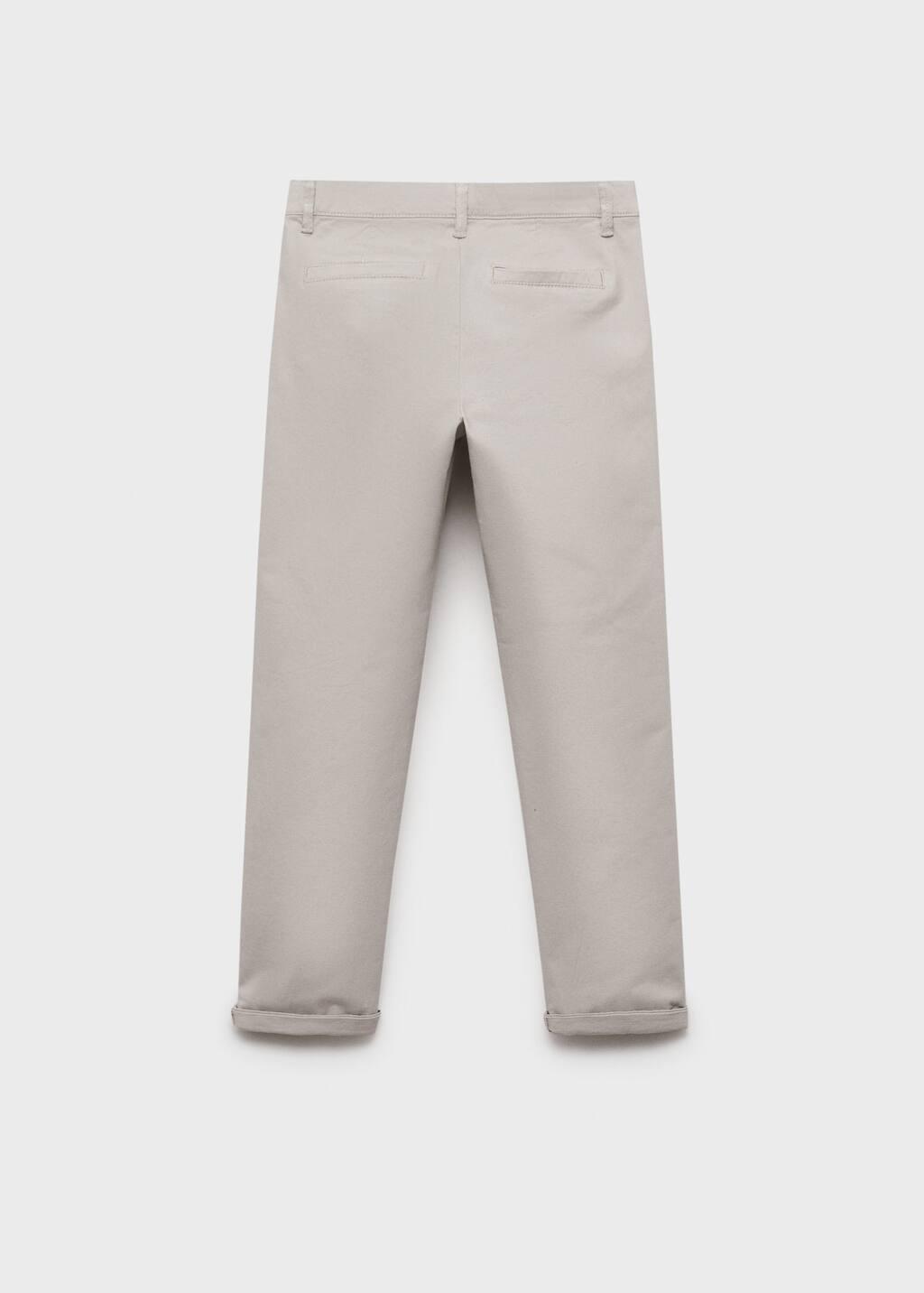 Multicolour Cotton Chinos Striped Trousers, Kids Boys, , large image number 2