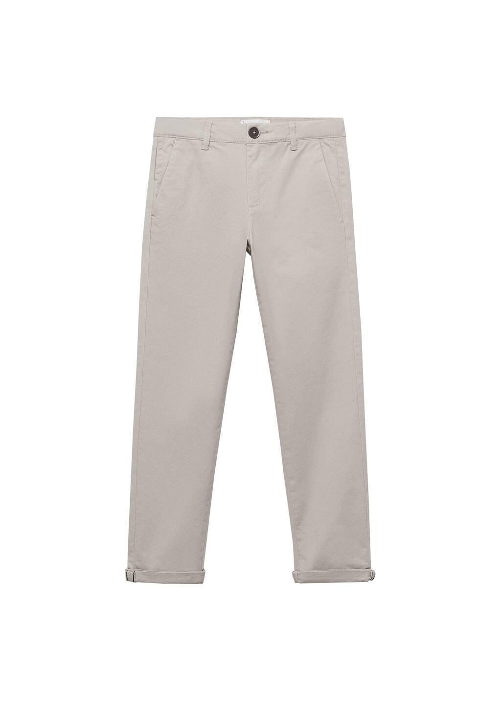 Multicolour Cotton Chinos Striped Trousers, Kids Boys, , large image number 3