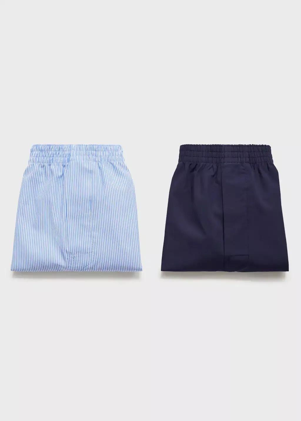 Navy Mixed Boxer 2 Pack, , large image number 0