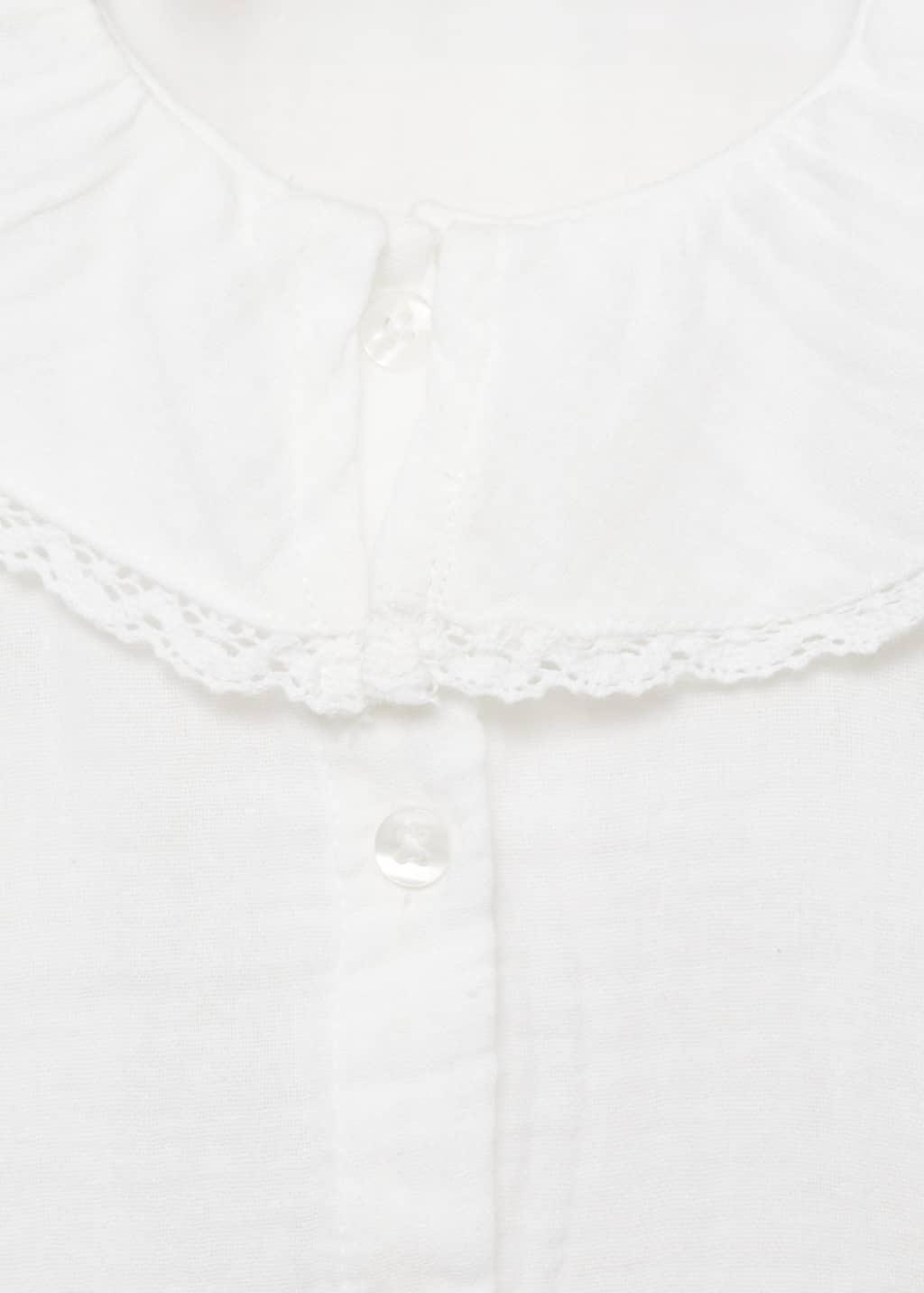 White Cheesecloth Cotton Blouse, Baby Girl, , large image number 3