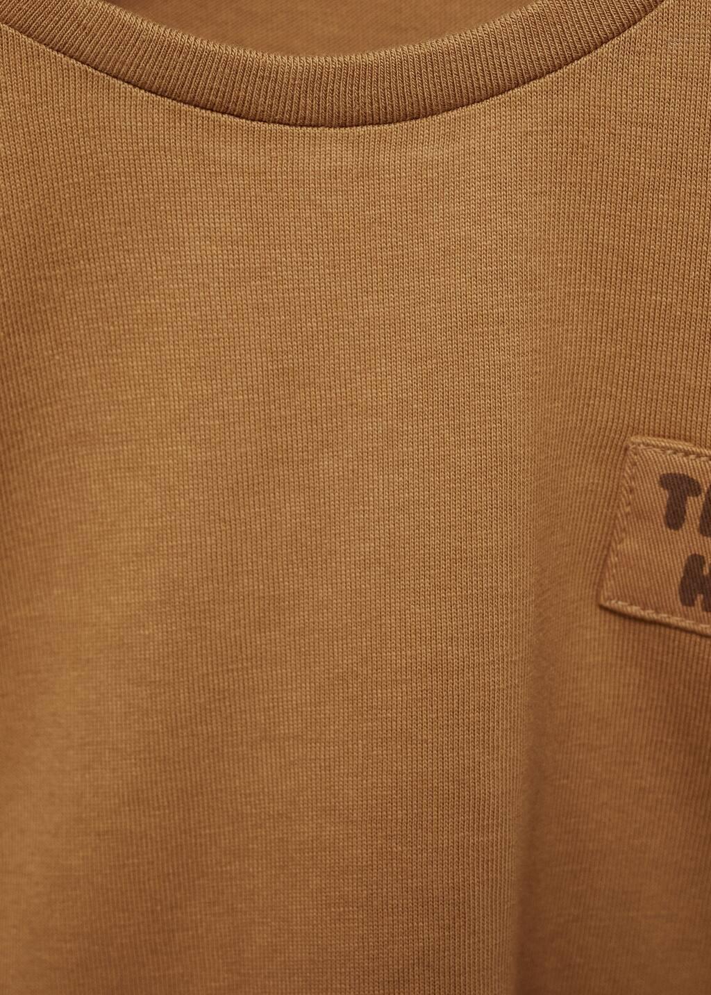 Yellow Long-Sleeved T-Shirt With Message, Baby Boy, , large image number 3