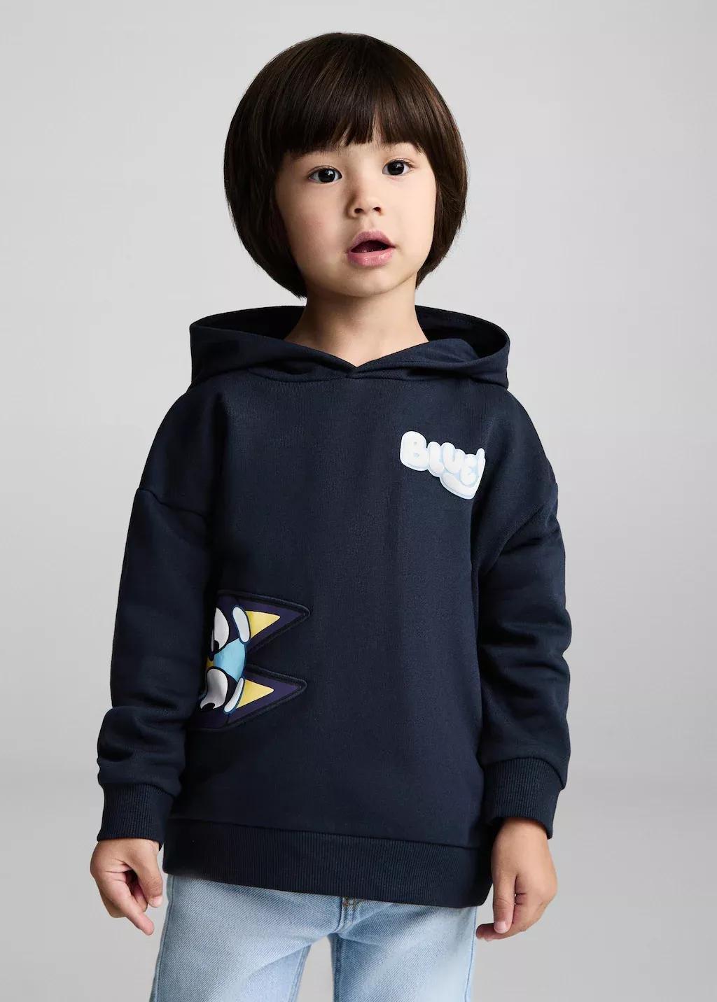 Navy Bluey-Print Sweatshirt, Baby Boy, , large image number 1